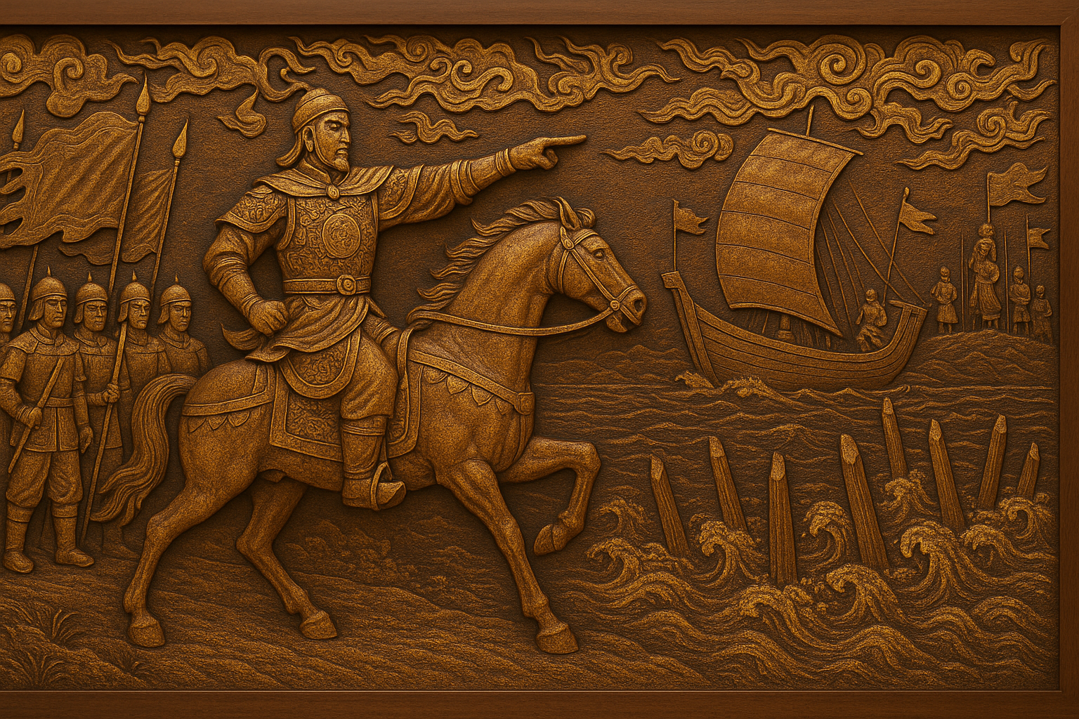 [BH Test] Tranh điêu khắc "Hào Khí Đông A"