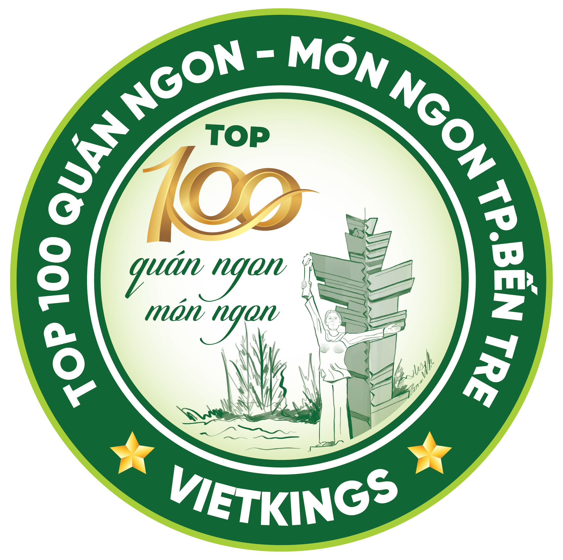 LOGO Top 100 Quán Ngon – Món Ngon TP.Bến Tre