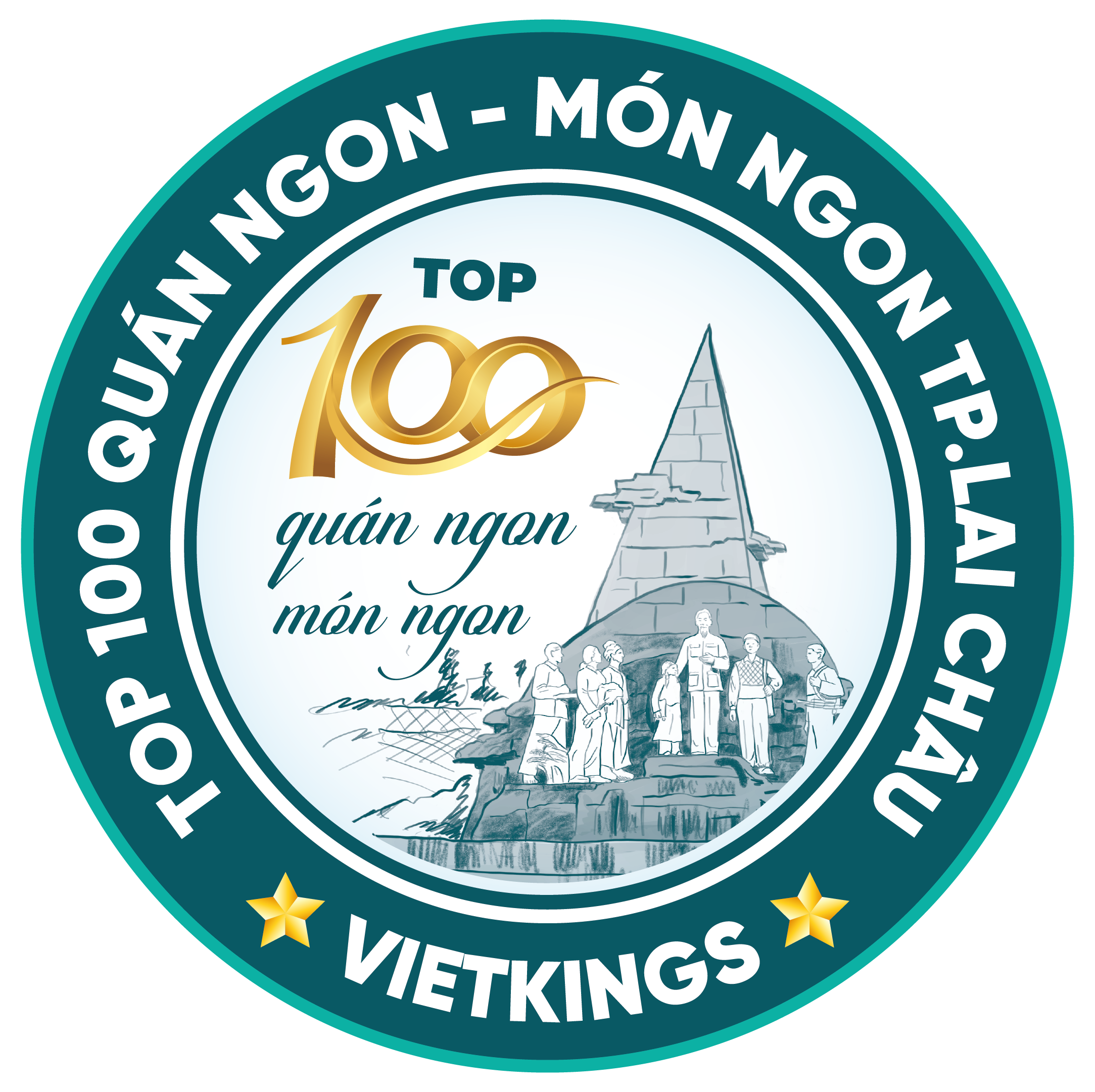 LOGO Top 100 Quán Ngon – Món Ngon TP.Lai Châu