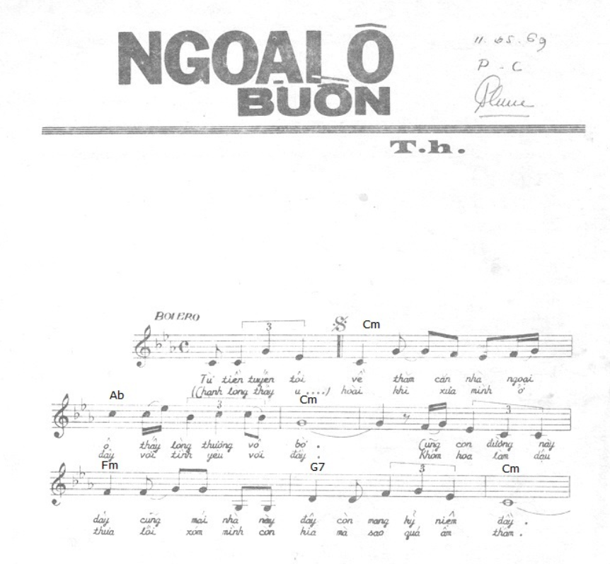 Lời bài hát Ngoại Ô Buồn