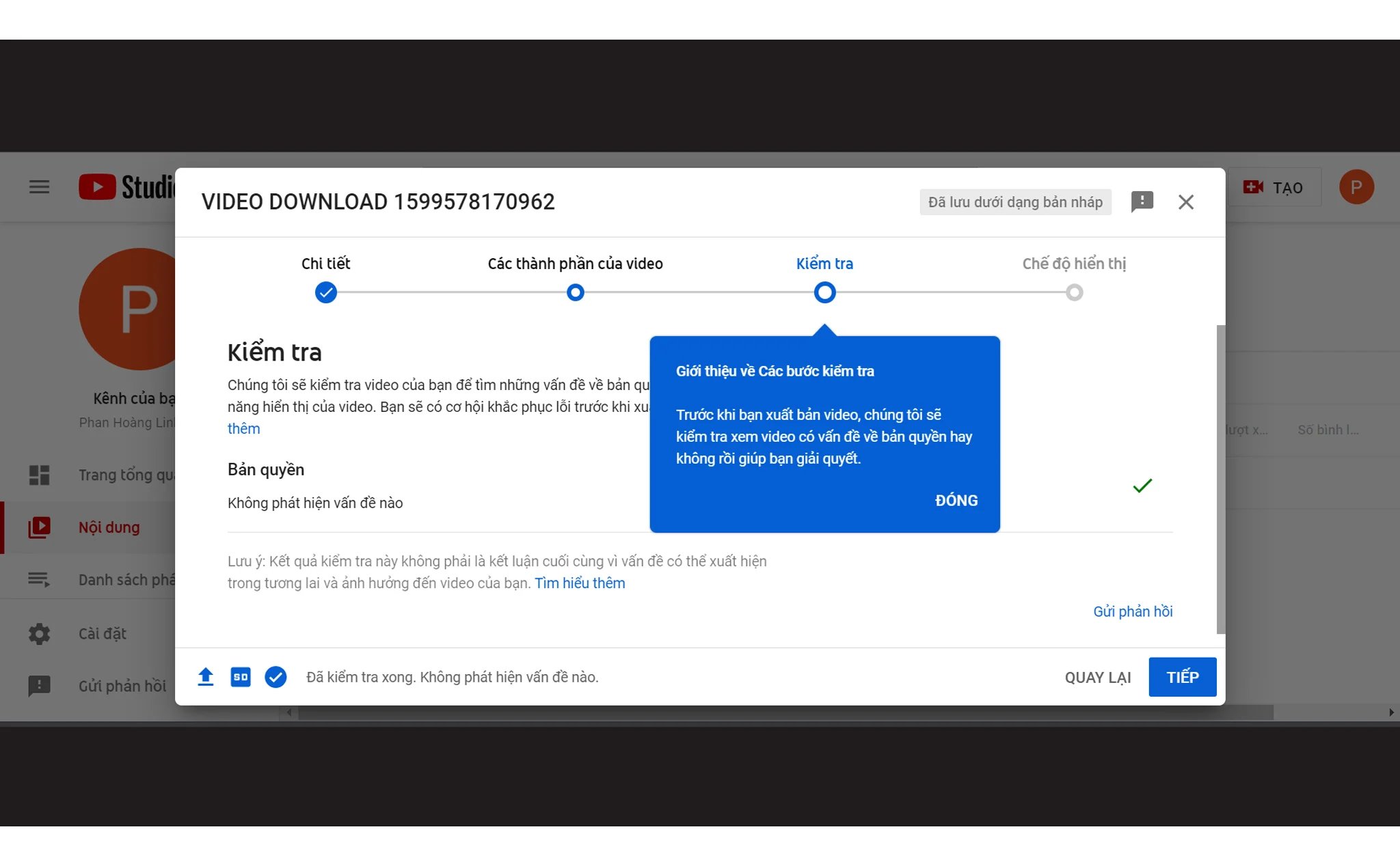 Công cụ kiểm tra bản quyền trước khi tải lên YouTube