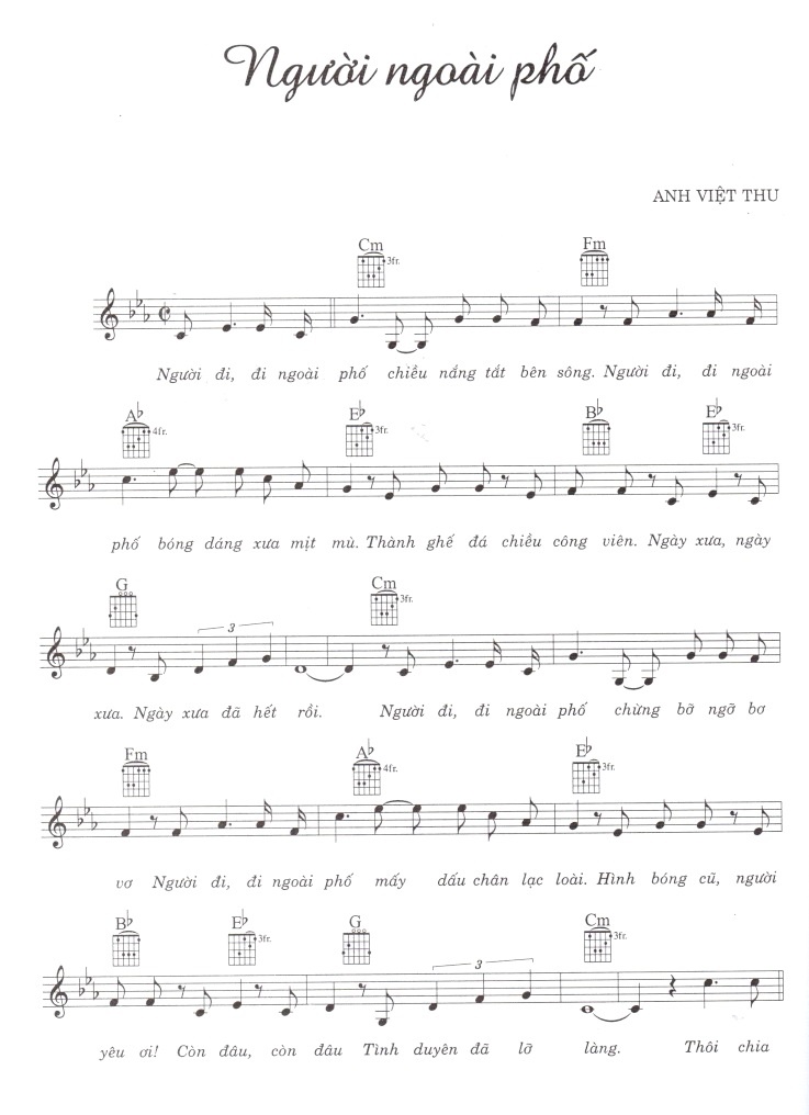 Lời bài hát Người Ngoài Phố