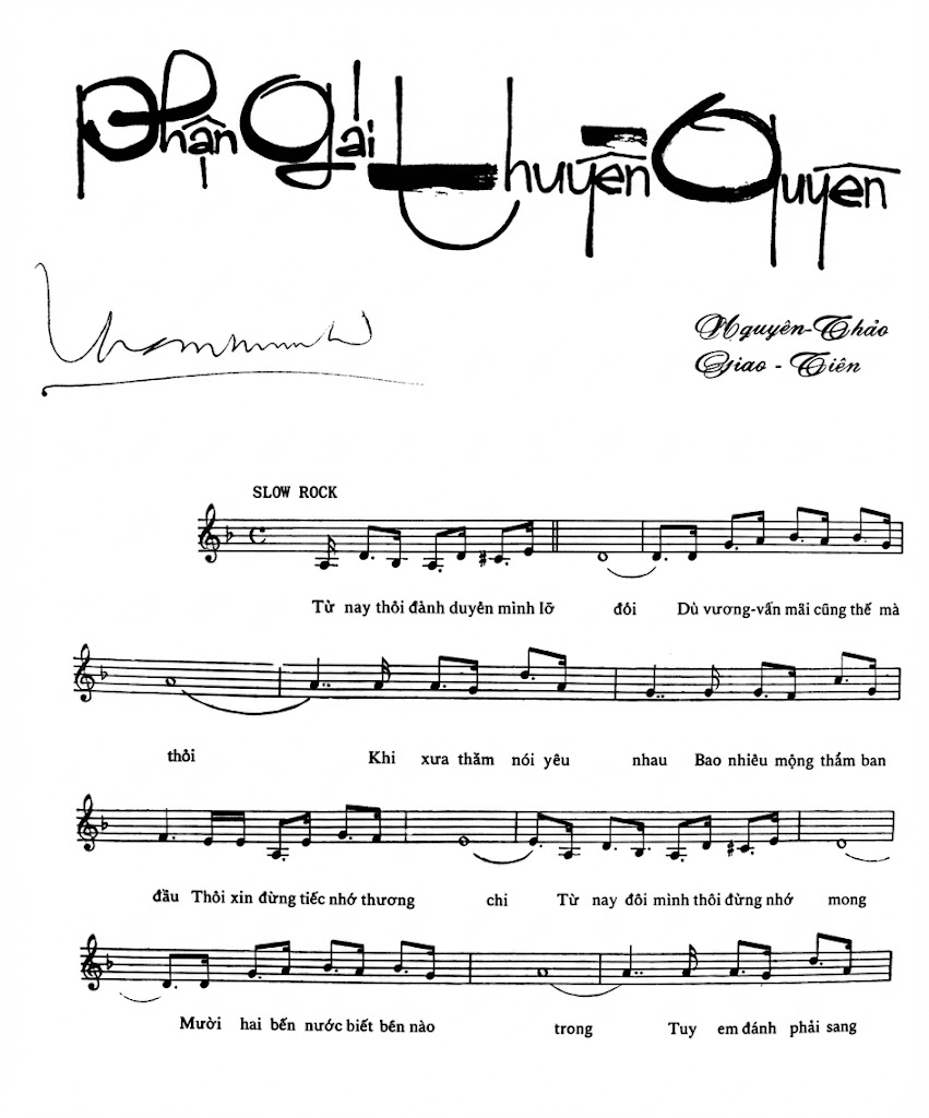 Lời bài hát Phận Gái Thuyền Quyên