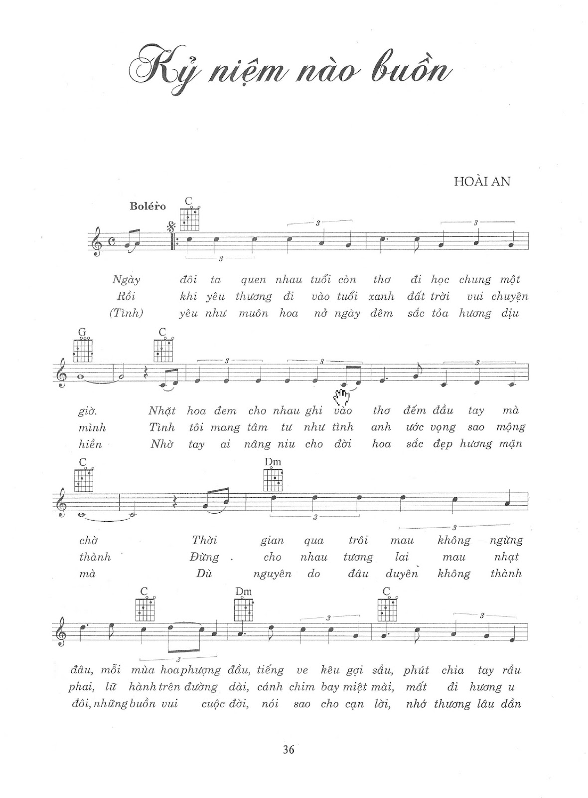 Lời bài hát Kỷ Niệm Nào Buồn