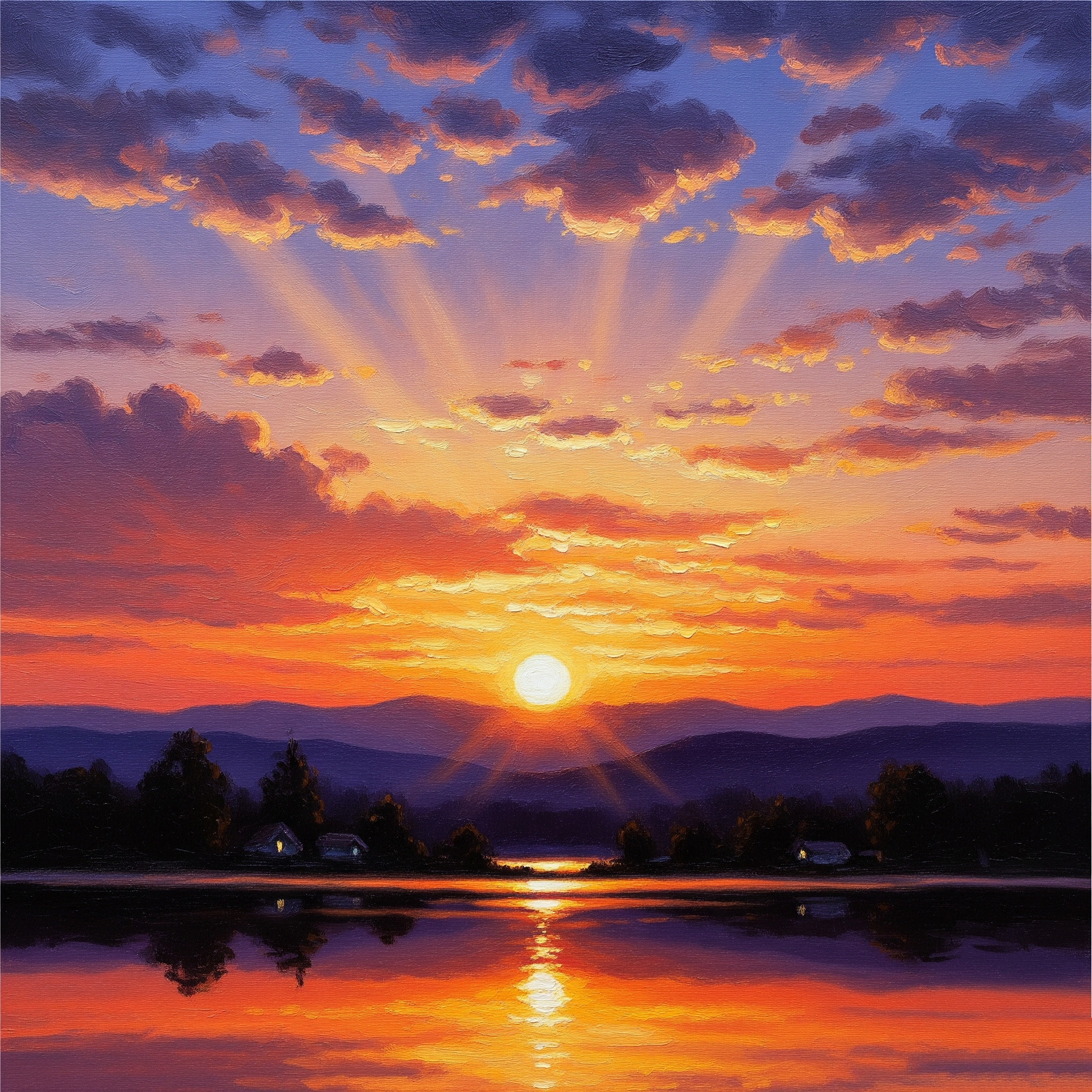 Bức tranh “Khúc Nhạc Hoàng Hôn”