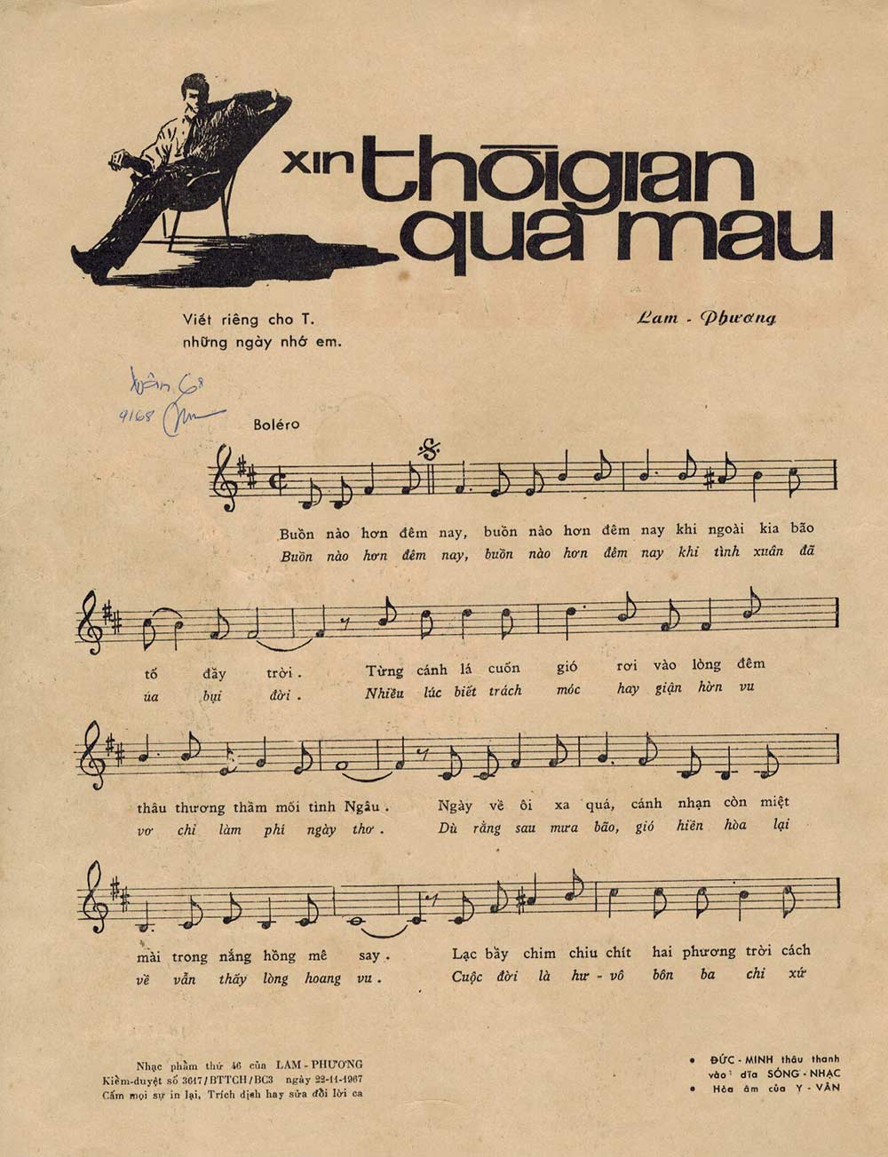 Lời bài hát Xin Thời Gian Qua Mau